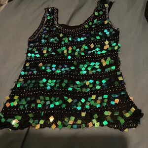 Metallic  shiny tank top  ,,